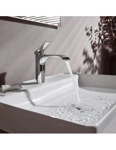 Maišytuvas praustuvui VIVENIS 110 su dugno vožtuvu, chromas, Hansgrohe