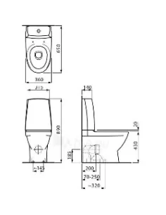 Pastatomas unitazas Pro Nordic LCC Rimless, Laufen