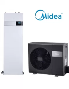 Šilumos siurblys oras-vanduo M-Thermal Arctic Split 10kW su integruotu 190l boileriu, Midea