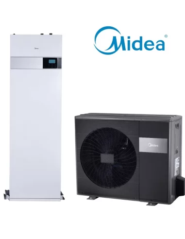 Šilumos siurblys oras-vanduo M-Thermal Arctic Split 4kW su integruotu 190l boileriu, Midea