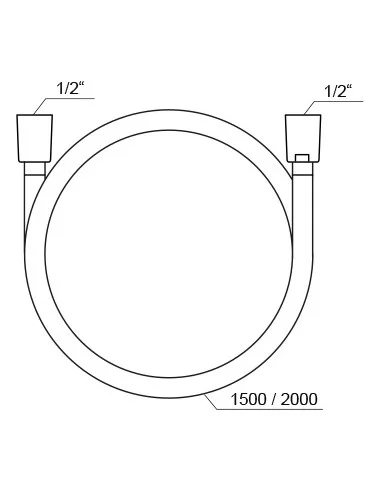 Dušo žarna SilverShine 150/200 cm, RAVAK